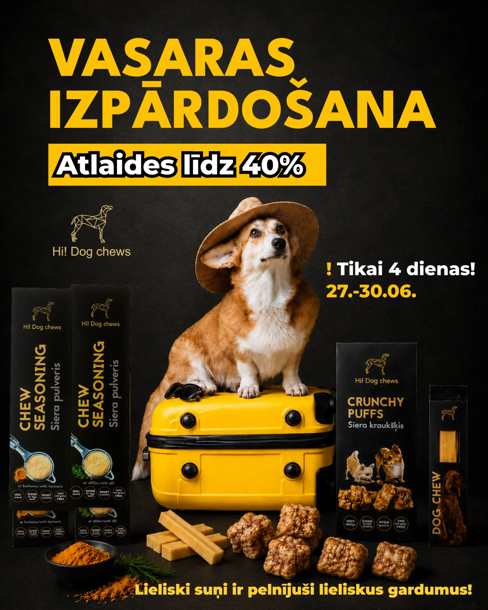 Handmade dog treats promotion